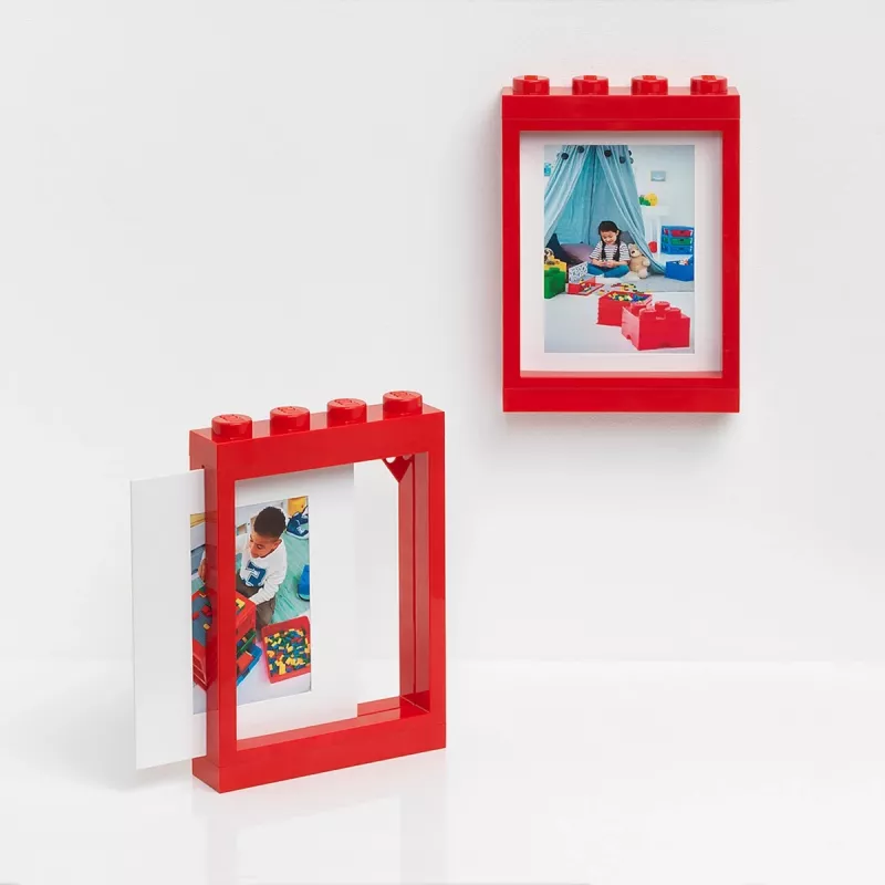 Rėmelis nuotraukoms room copenhagen LEGO Bright Red 41131730 — dekoratyvinis stalinis rėmelis, ryškiai raudonas