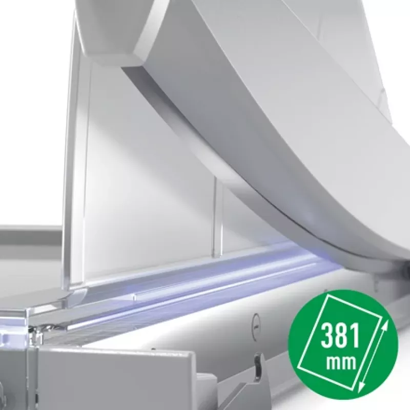 Leitz Precision Office popieriaus pjaustyklė A4+, 15 lapų, rankinis spaustuvas, nerūdijantis plienas