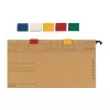 ELBA Colour Rider, PVC, clip-on, tamsiai žalia, kabinamoms byloms vertikalioms 1, matmenys: (P)20 x (G)5 x (A)16 mm (85512 DG)