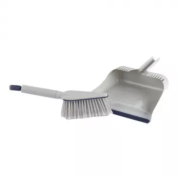 Šluotelės ir samtelio rinkinys Beldray LA032760PEU7 Deep Clean, kompaktiška rankinė šluotelė su kampuotais šereliais ir derantis samtelis