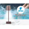 Beper P201UTP113 įkraunama stalinė lempa, valdymas prisilietimu, 2 W, 2000 mAh, Corten plieno spalvos
