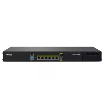 LANCOM ISG-5000 kelių gigabitų SD-WAN šliuzas su 100 VPN lygiagrečių jungčių, 6xGE, 2xSFP+, 2xUSB, ugniasienė/IDS