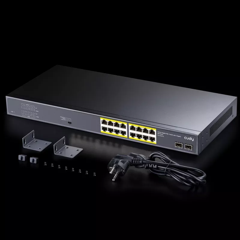 Cudy GS1020PS2 tinklo jungiklis Gigabit Ethernet 16 prievadų PoE