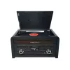 Patefonas muse MT-115 W – juodas/auksinis, 33-45-78 aps./min., J formos tonearmas, sukamas garsumas, 240 V kintamoji srovė