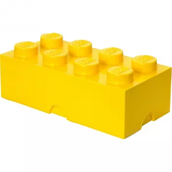 Room Copenhagen LEGO STORAGE BRICK 8 geltona polipropileno dėžė 500x250x180 mm