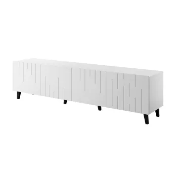 Stalvietė televizoriui cama meble BARI 200x42x52 balta matinė — 200×42×52 cm