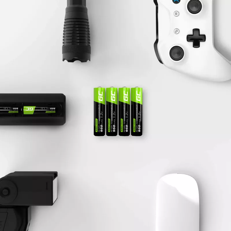 Įkraunama baterija Green Cell GR03 AAA NiMH 1,2 V 950 mAh – 4 vnt., lizdinė pakuotė