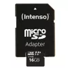 Intenso 3433470 microSDHC 16GB C10/UHS-I/U3/V30 atminties kortelė su SD adapteriu