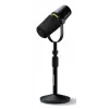 Shure MV7+-K-BNDL – lektoriaus/vokalinis mikrofonas su XLR/USB-C jungtimi, juodas + stalinis stovas GATOR