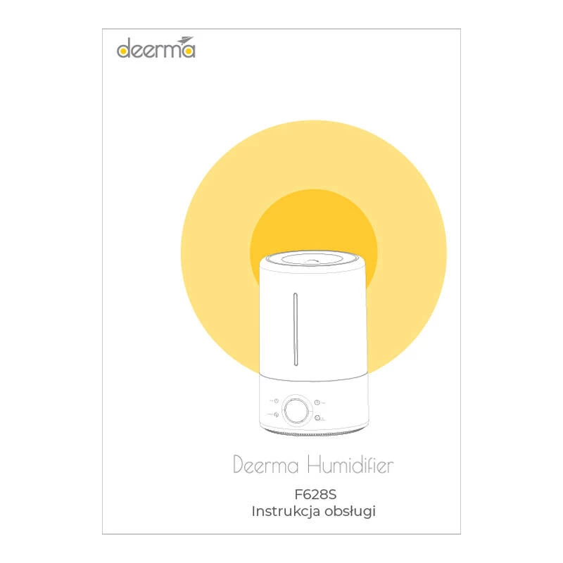 Deerma F628S grindinis ultragarsinis drėkintuvas, 5 l, baltas