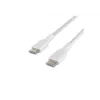 Pintas USB-C – USB-C laidas, 1 m, baltas
