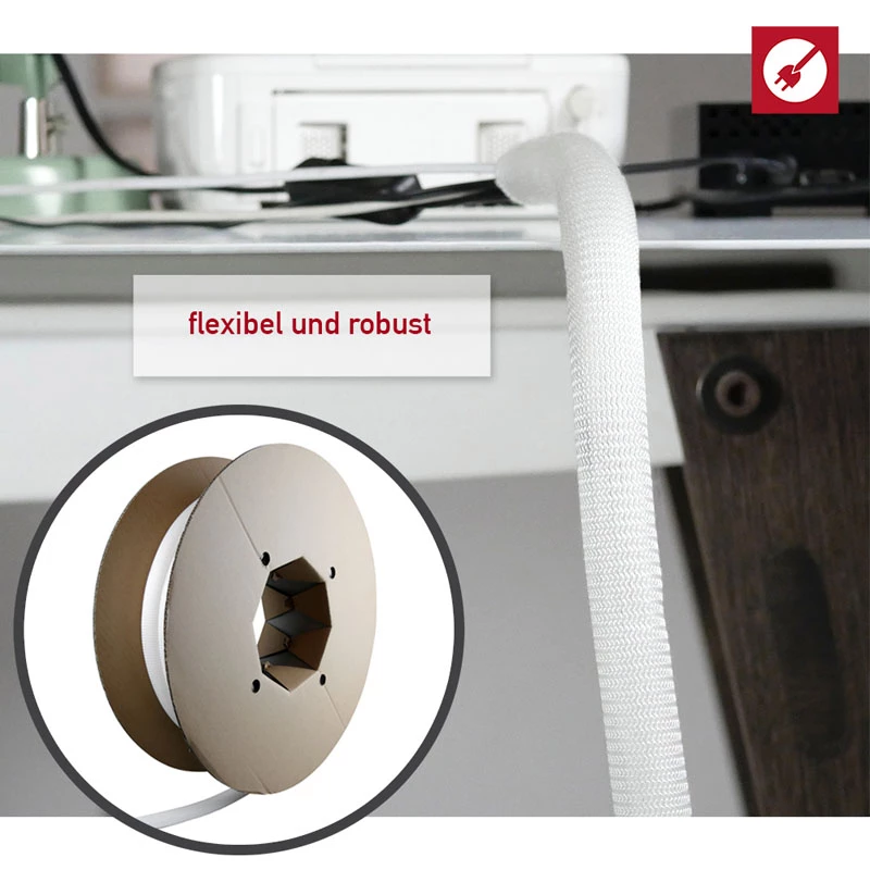 Kabelių įvorė Label-the-cable PRO 5120 Balta