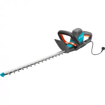 Gardena elektrinis gyvatvorių karpymo žirklių komplektas ComfortCut 550/50, 50 cm, dvigubi peiliai, 2,7 cm, oranžinė, juoda, mėlyna, 2,6 m/s², 84 dB