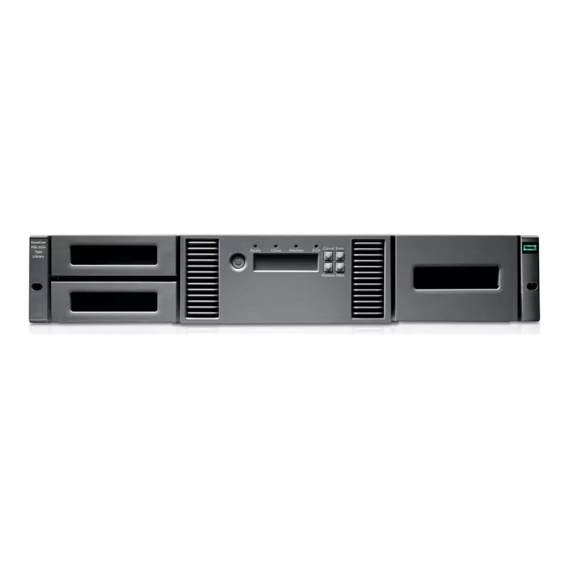 Automatinė juostų biblioteka HPE MSL2024 su 1x LTO-8 SAS įrenginiu ir 15x 30TB kasečių