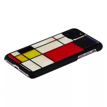 Mobiliojo telefono dėklas iKins, skirtas iPhone 11 Pro Max — Mondrian juodas apsauginis dėklas