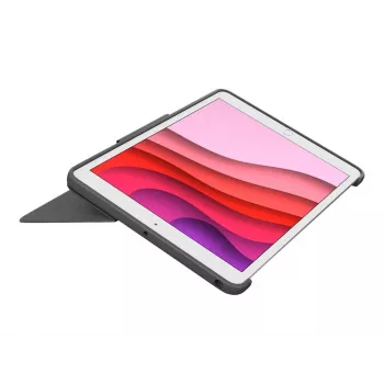LOGITECH Combo Touch iPad 10-osios kartos – Oksfordo pilka – (FR) – CENTRAL