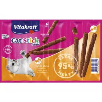 Vitakraft Cat Stick Dry Food ėdalo lazdelė katėms 36 g – ėriena ir kalakutiena