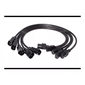 APC maitinimo laidas C13 - C14 (AP9890), 0,6 m, 5 vnt. rinkinys
