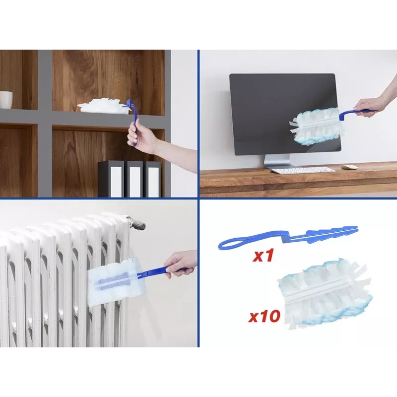 Beper Duster Kit C203PUL004 su 10 papildymų – rankinis dulkių šepetėlis