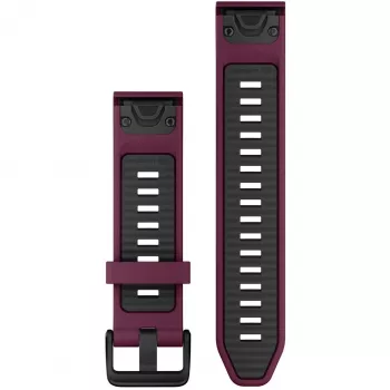 Silicininis laikrodžio dirželis GARMIN Quickfit 010-13391-04, 20 mm, Graphite/Red