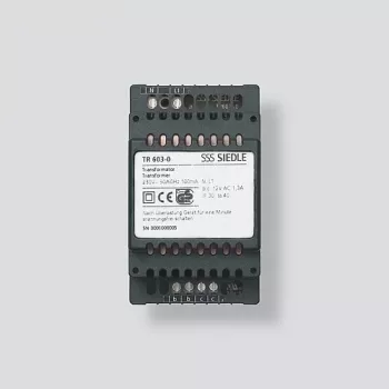 Siedle TR 603-0 - Maitinimo blokas - Juodas - Siedle - 0 - 40 °C - CE - 53,5 mm (200035160-00)