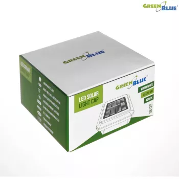 Saulės energijos tvoros šviestuvas GreenBlue GB125 LED 6040 – lauko LED lempa su saulės baterija