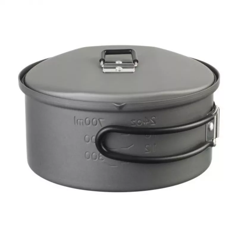 Puodas ESBIT PT1100HA – aliumininis puodas 1,1 L, Ø14,8 cm, 227 g, juodas