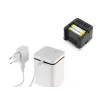 Aromos difuzorius Stylies ELARA/WHITE — garinamasis, iki 25 m², 2 h laikmatis, AC/baterija/USB, 1,3 W, 74×74×100 mm