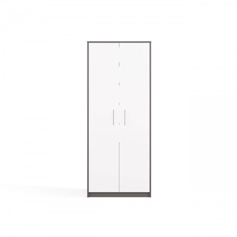 OLIV 2D CLOSED SHELVING UNIT, ANTHRACITE/Balta SET