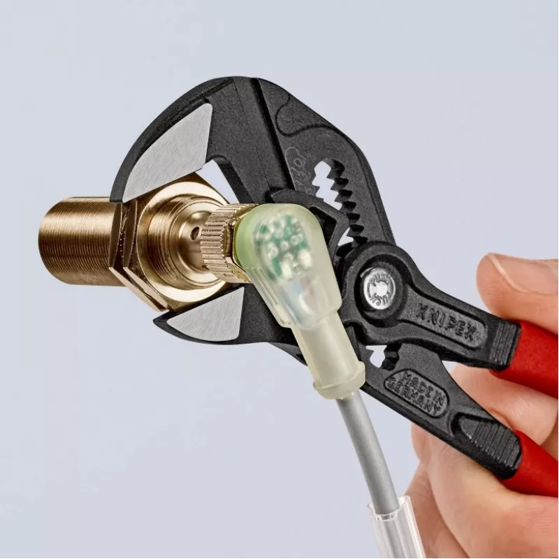 Knipex 86 01 180 replės, lygiais nasrais, nasrų storis 1,2 cm