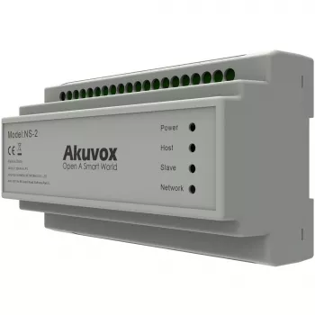 Akuvox NS-2 tinklo jungiklis Fast Ethernet (10/100) DIN bėgelis pilkas