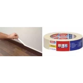Maskavimo juosta Tesa Maler Krepp 4348 25 mm x 50 m – dažytojo krepo juosta, mažai likučių