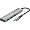 Goobay Slim 4-Port USB Hub USB-C į USB-A 5 Gbit/s - 1x USB-C, 3x USB-A (76562)