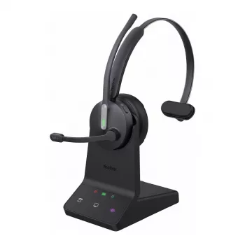 Belaidė monauralinė ausinė Yealink WH64 Pro Teams su Bluetooth ir UC suderinamumu, triukšmą slopinančiu mikrofonu