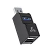 USB šakotuvas SBOX H-606 — 3 prievadai USB-A (1x USB 3.0, 2x USB 2.0)