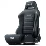 Lenktyninė atlošiama sėdynė Next Level Racing ERS3 Elite Premium – juoda PU oda, atlošiamas atlošas, tinkanti kėbului ir grindims