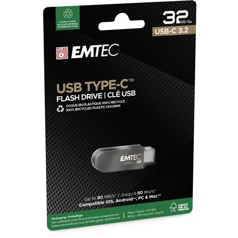 USB atmintukas Emtec 32 GB USB Type-C 3.2 Gen 1 C280