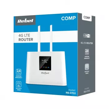 Rebel Comp RB-0702 4G LTE maršrutizatorius – mobilusis maršrutizatorius su SIM kortele
