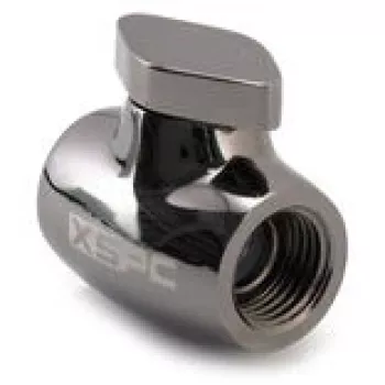 XSPC G1/4 rutulinis vožtuvas, žalvarinis korpusas su juodo chromo danga, modelis WASC-504