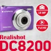 Skaitmeninis fotoaparatas Agfa Photo DC8200 Violetinis + Dėklas + SD 16GB kortelė