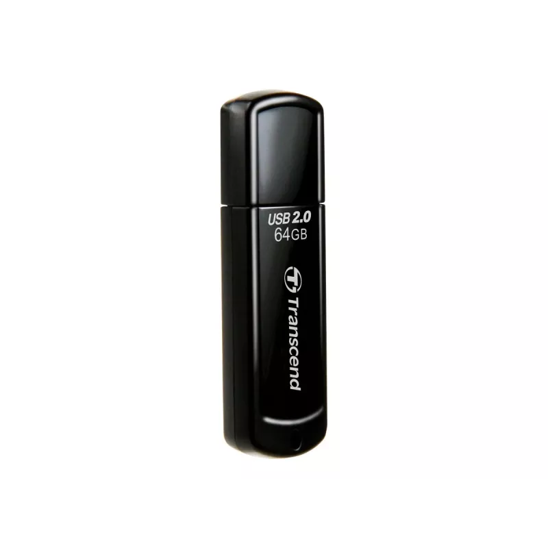USB atmintukas Transcend JetFlash 350 64GB, USB 2.0, juodas
