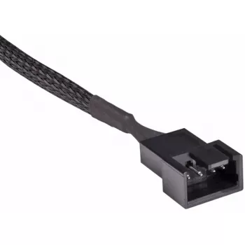 Alphacool 18675 4 kontaktų PWM ventiliatoriaus ilginimo laidas, 600 mm, juodas