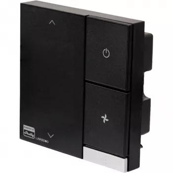 Išmanusis HVAC termostatas Shelly LinkedGo Black – skaitmeninis, Wi‑Fi (802.11b/g/n), 87×87×35 mm