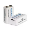 Įkraunama baterija everActive 6F22/9V Li-ion 550 mAh su USB TYPE C