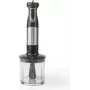 Nedis KAHB400CAL – Panardomasis blenderis su pulso funkcija, 1,1 m, 800 W, aliuminis, juodas