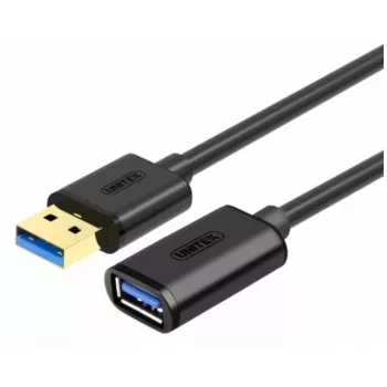 UNITEK Y-C456GBK USB laidas 0,5 m USB 3.2 Gen 1 (3.1 Gen 1) USB A juodas