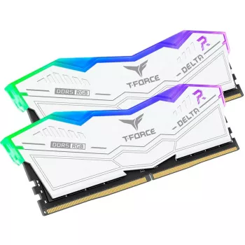 Teamgroup Delta RGB 32 GB (2x 16 GB) DDR5-6000 CL30 atminties rinkinys, baltas