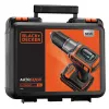 Gręžtuvas Black & Decker ASD18K-QW, be raktelio, 1,5 Ah, juodos/oranžinės spalvos