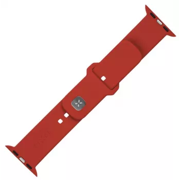 Fiksuotas sportinis dirželių komplektas Apple Watch 42/44/45 mm | 170-235 mm | Raudona | Silikonas