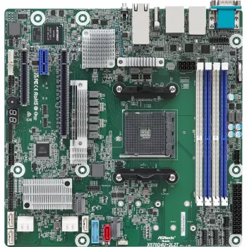 ASRock X570D4U-2L2T/BCM pagrindinė plokštė AMD X570 Socket AM4 micro ATX